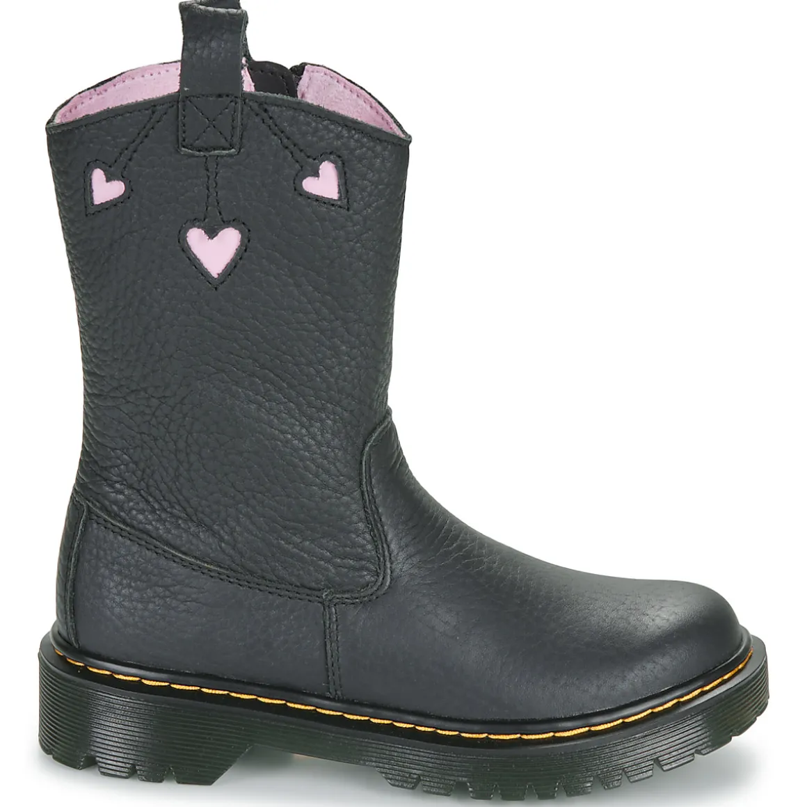 Bex Heart P-O Boot J Black Classic Nappa