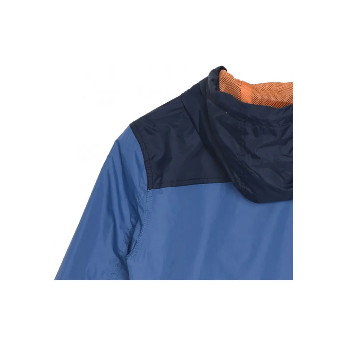 Blouson coupe-vent à Capuche Malte Bleu
