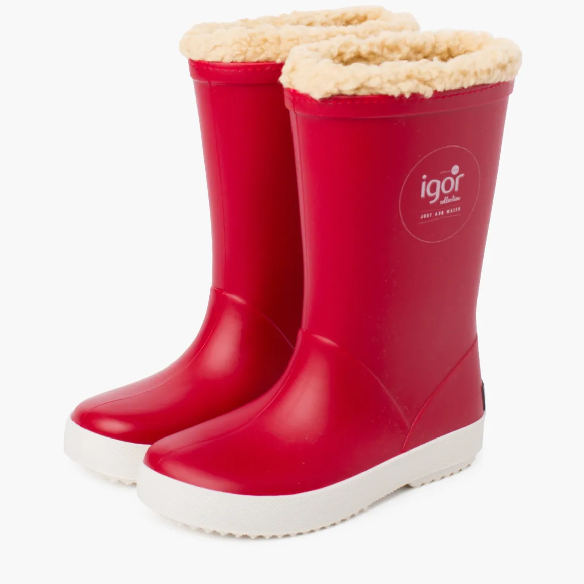 Bottes De Pluie En Shearling Pour Enfants