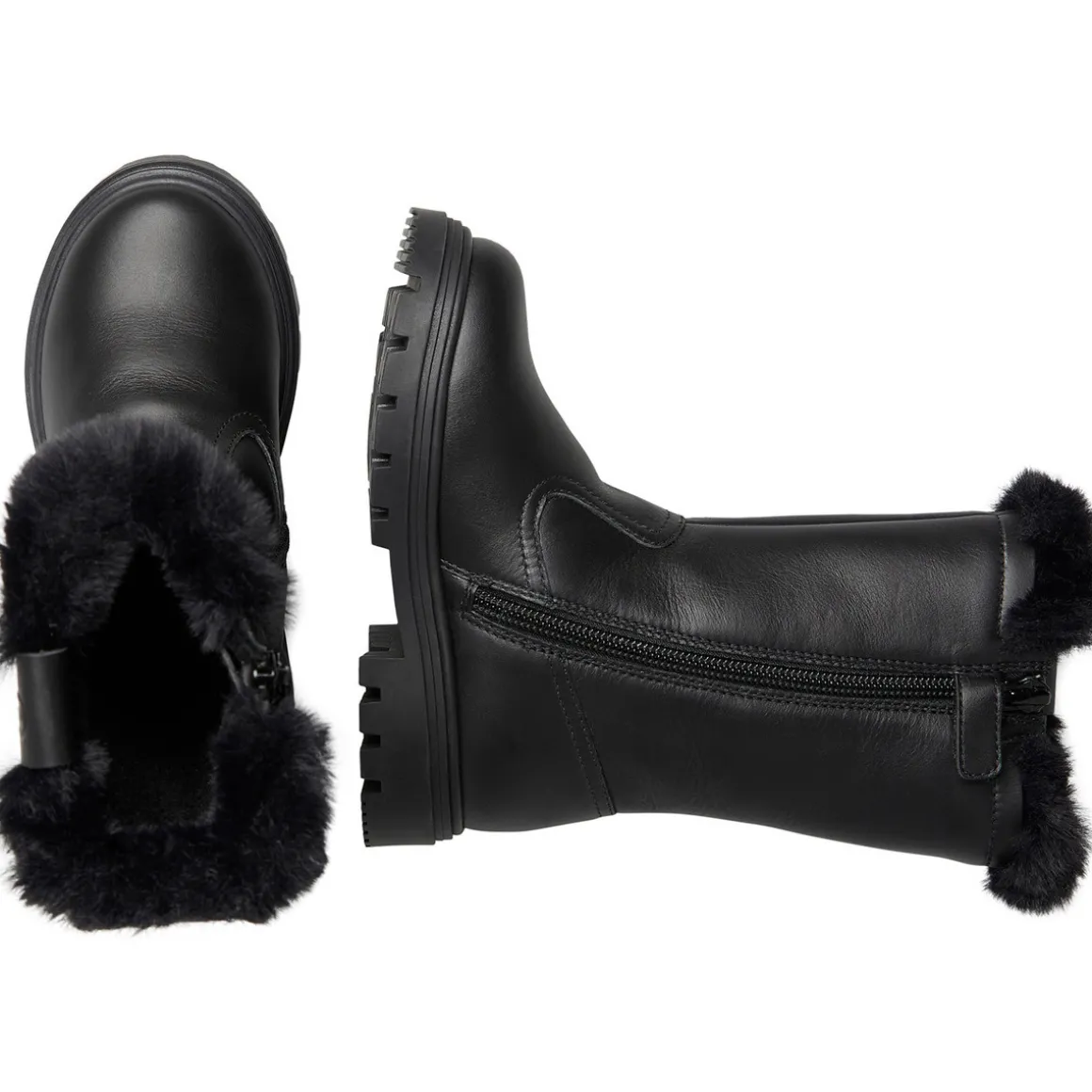 Bottes en cuir et synthétique RAINBI ZIP