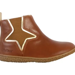 Bottine Cuir Junior Vermillon