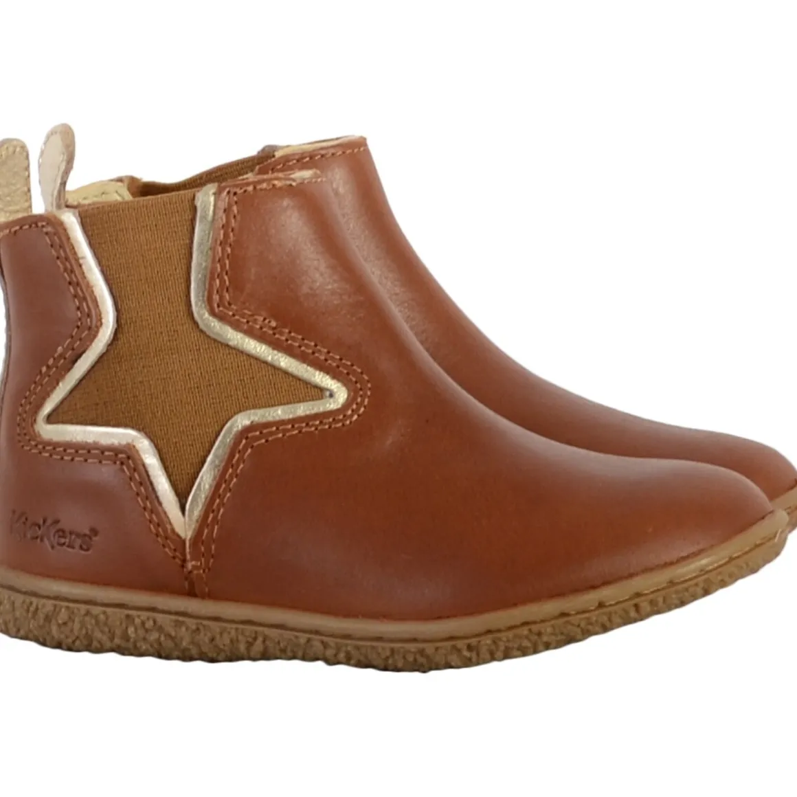 Bottine Cuir Junior Vermillon
