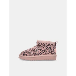 Bottines chaudes avec imprimé animalier