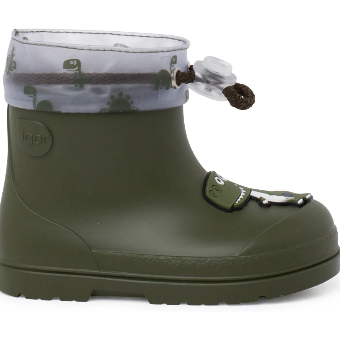 Bottines De Pluie Ajustables Dinosaure Barefoot