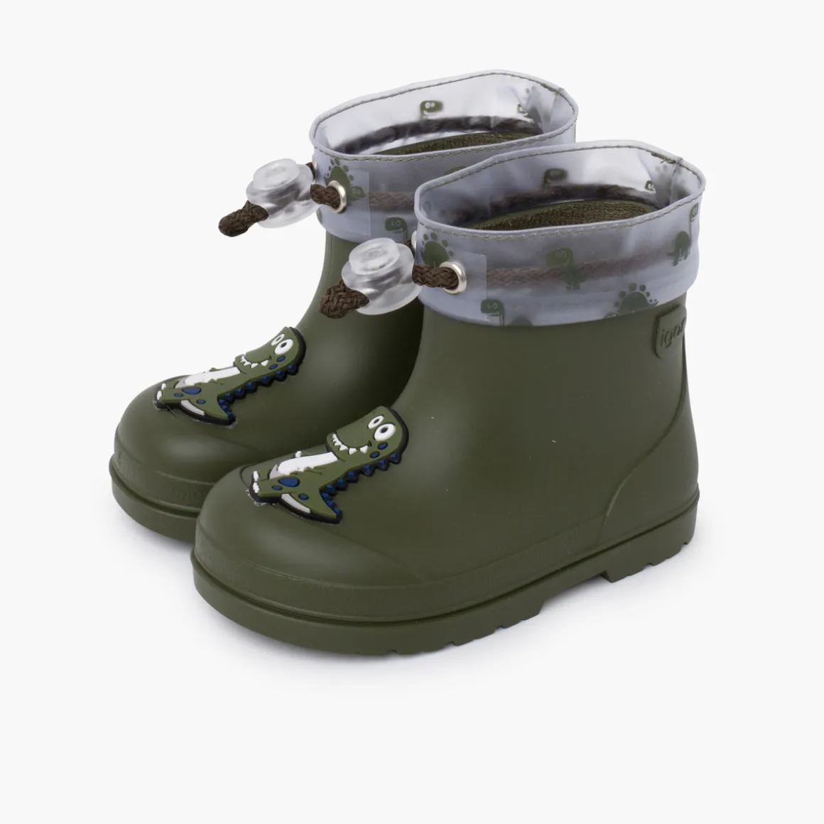 Bottines De Pluie Ajustables Dinosaure Barefoot