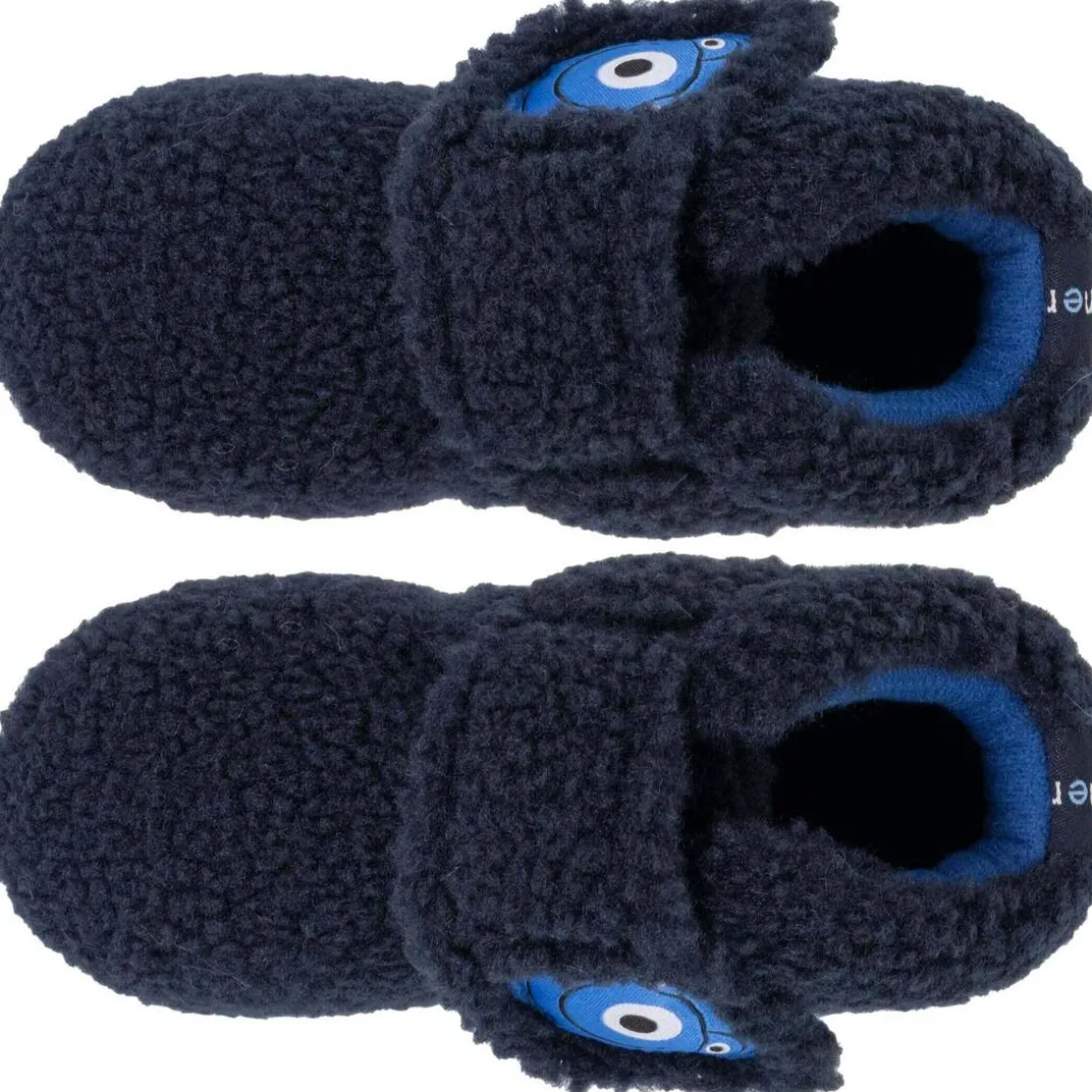 Chaussons bottillons scratch Bébé Marine monstre