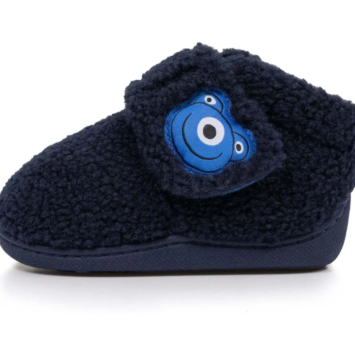 Chaussons bottillons scratch Bébé Marine monstre