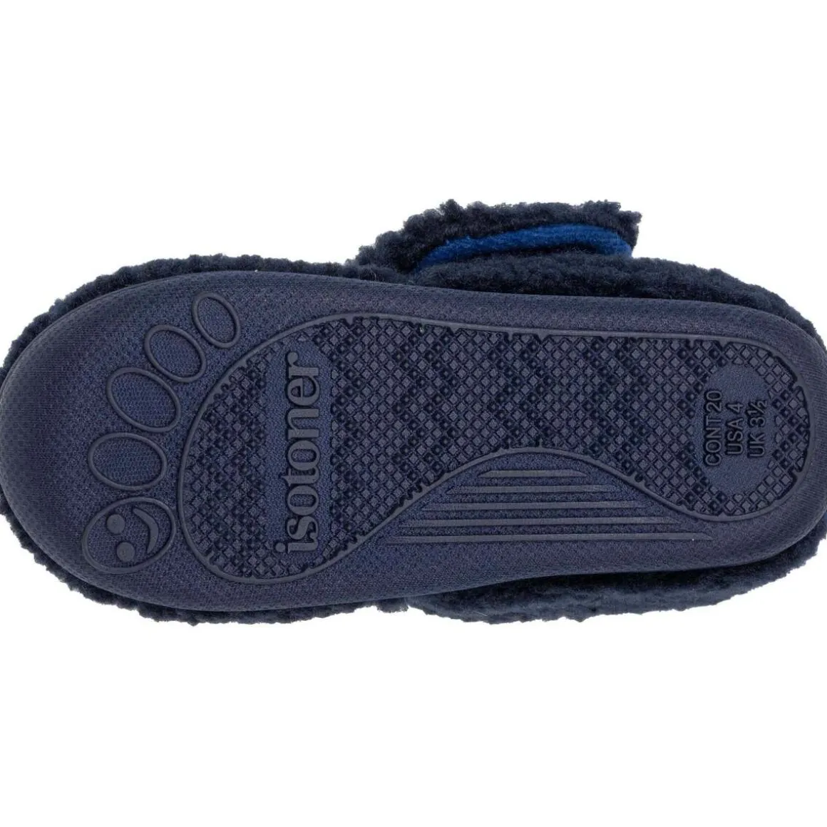 Chaussons bottillons scratch Bébé Marine monstre