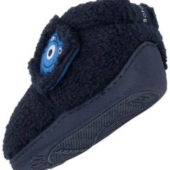 Chaussons bottillons scratch Bébé Marine monstre