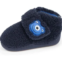 Chaussons bottillons scratch Bébé Marine monstre