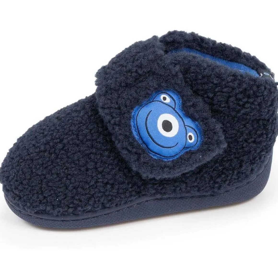 Chaussons bottillons scratch Bébé Marine monstre