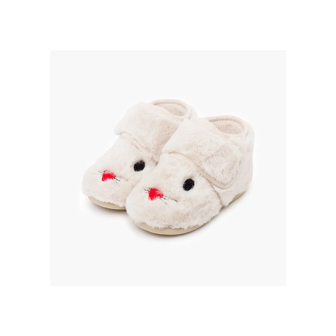 Chaussons De Lapin En Fourrure Douce