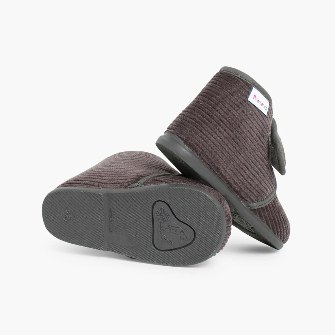 Chaussons En Velours Côtelé À Scratch