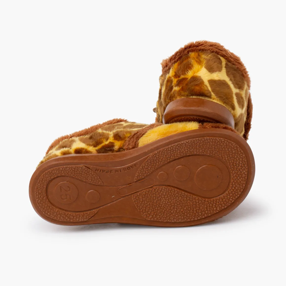 Chaussons Fourrure Girafe