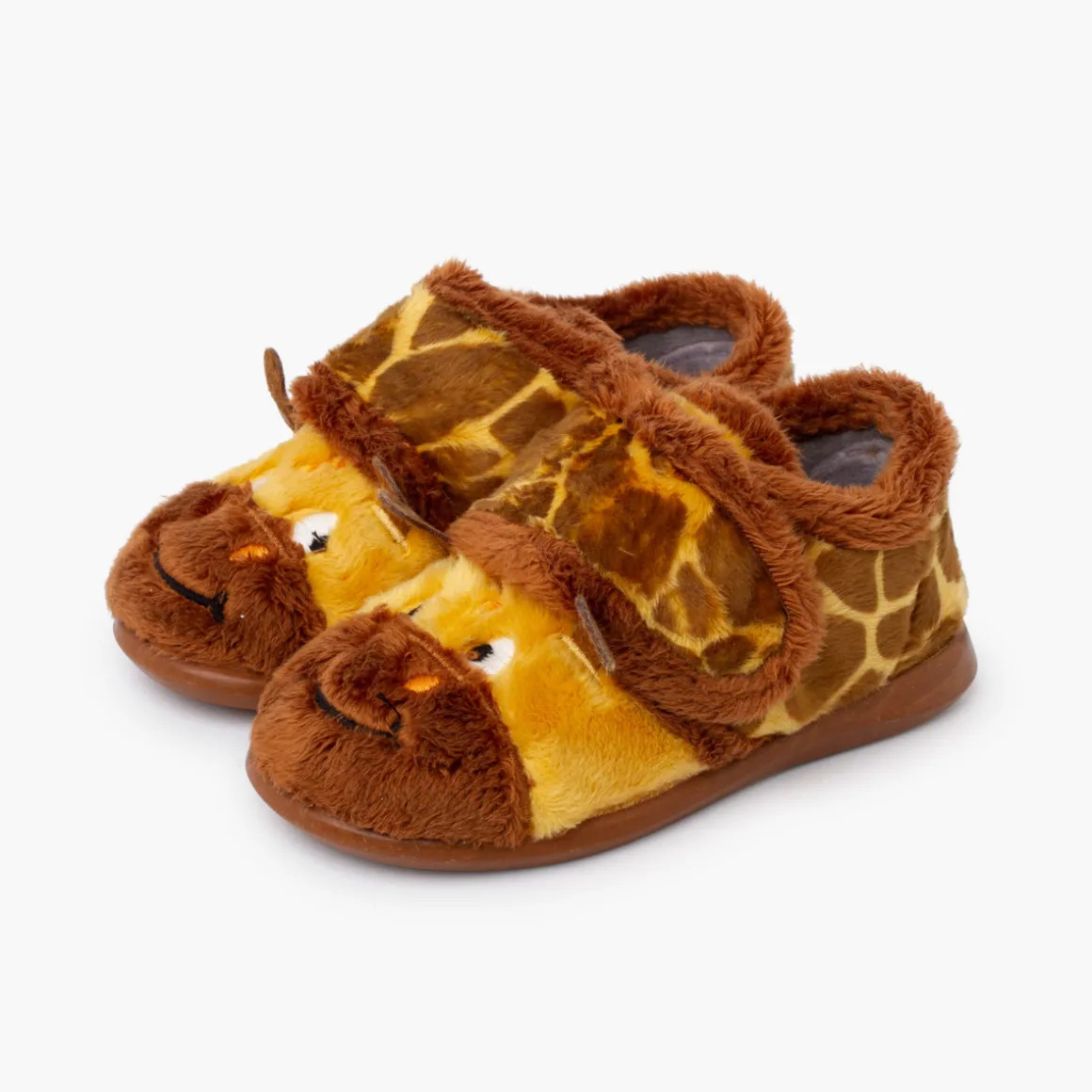 Chaussons Fourrure Girafe