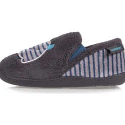 Chaussons mocassins Enfant Monstre rayé