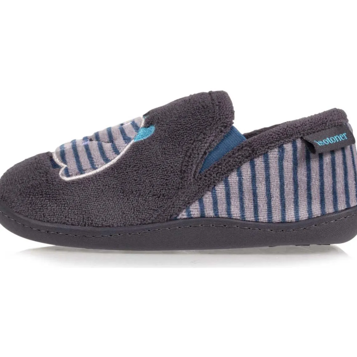 Chaussons mocassins Enfant Monstre rayé