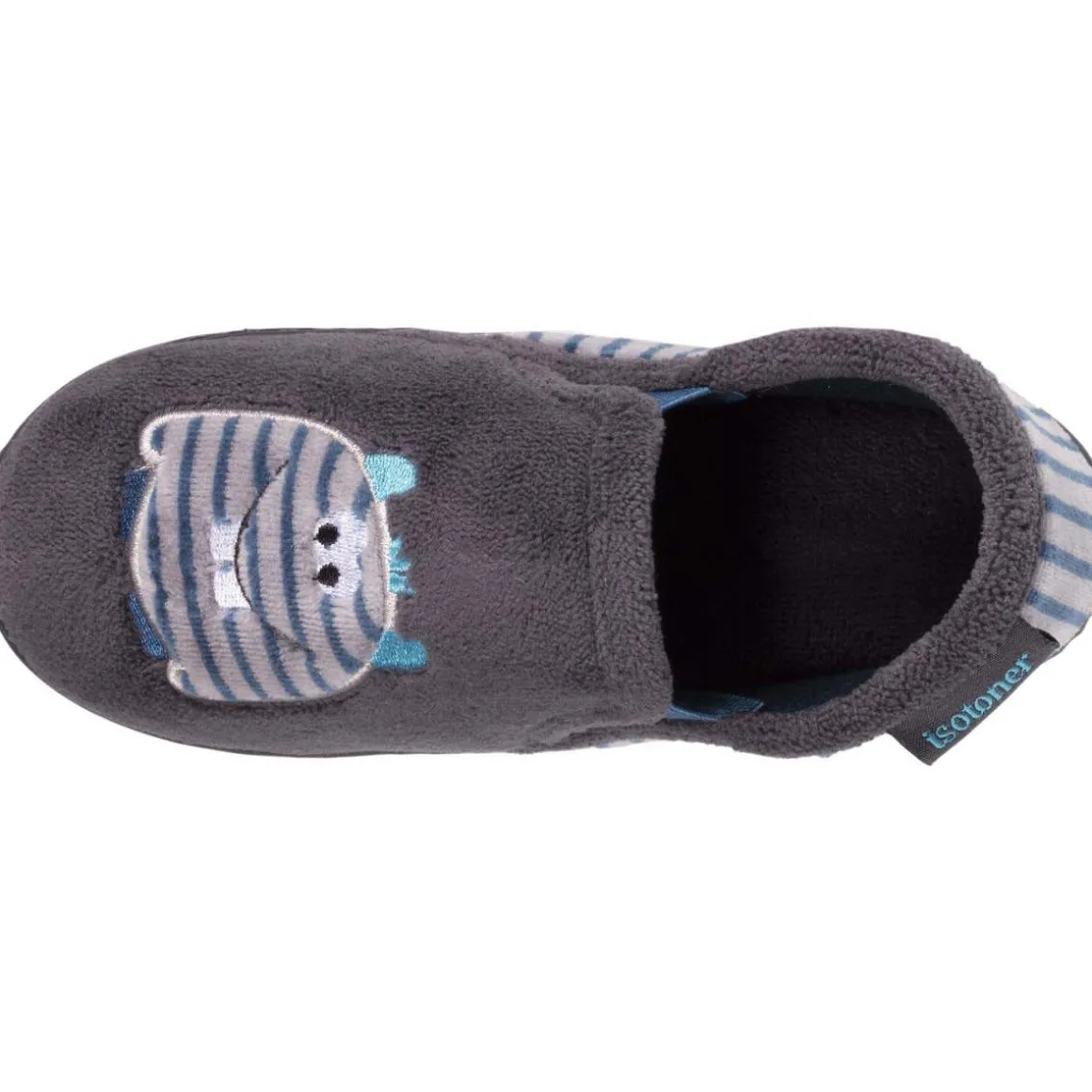 Chaussons mocassins Enfant Monstre rayé