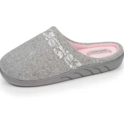 Chaussons mules Junior arabesques Gris chiné