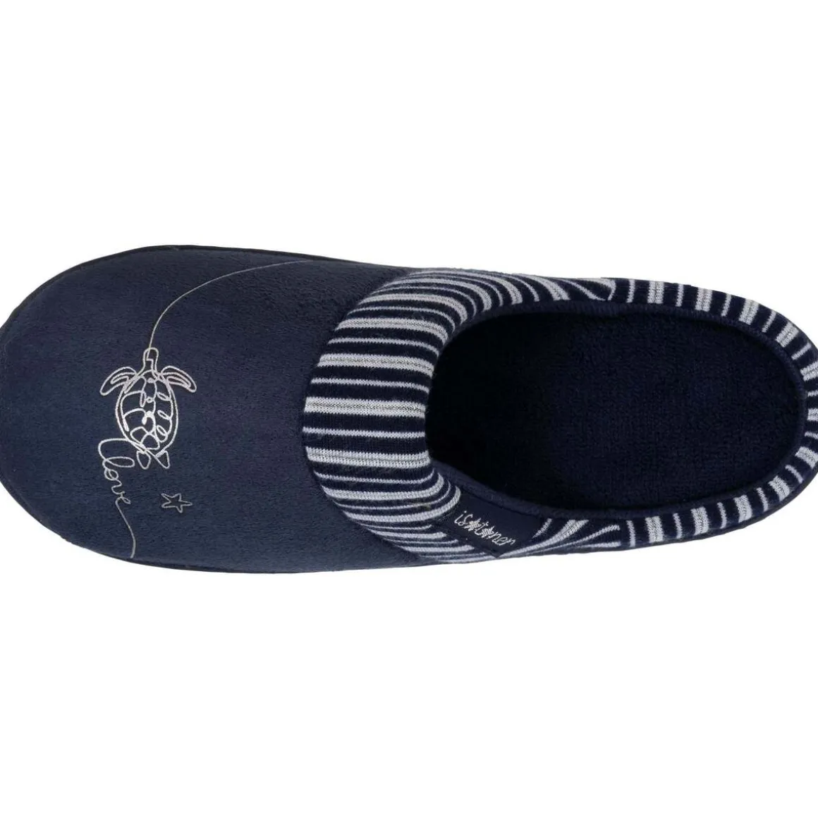 Chaussons mules Junior Marine Tortue