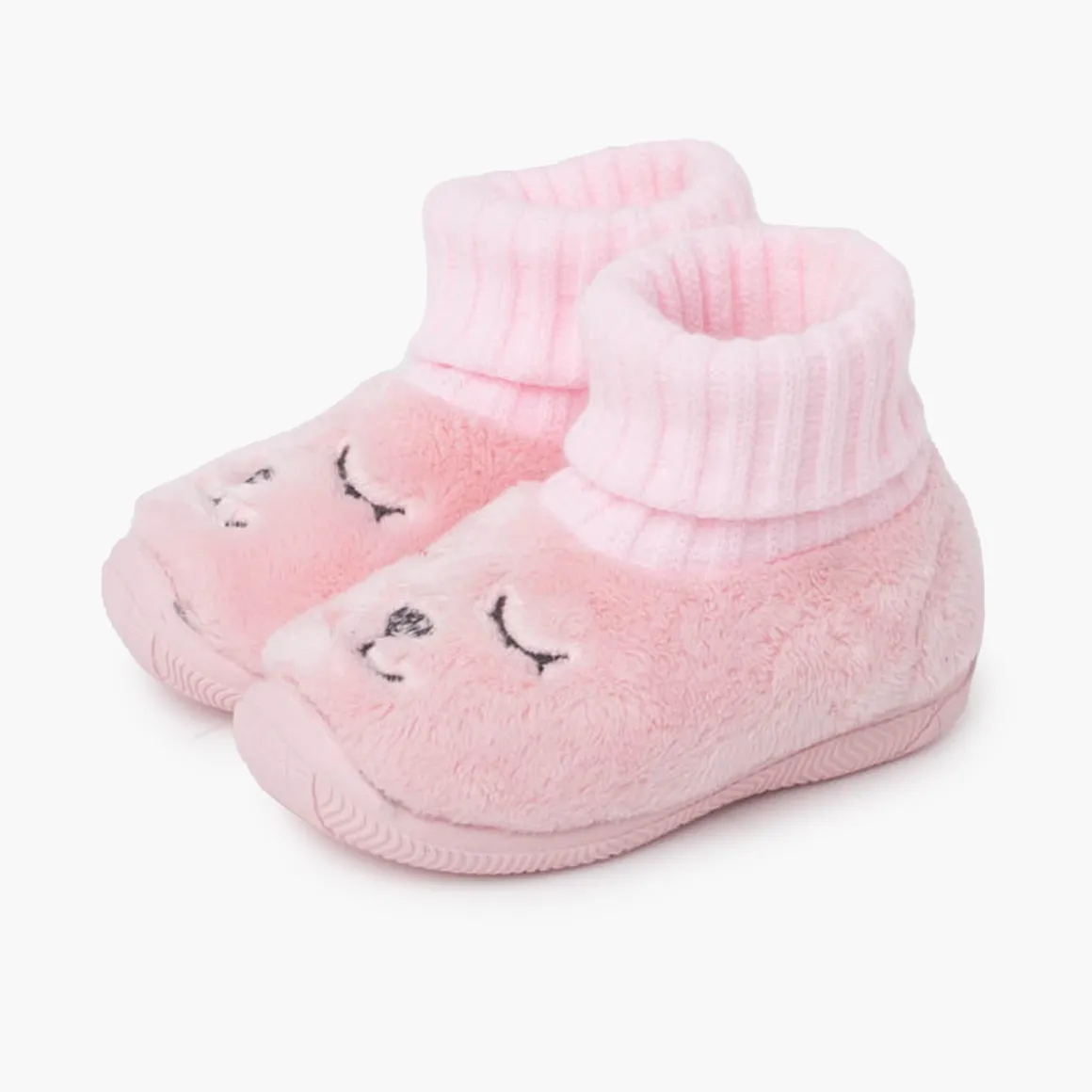 Chaussons Ours En Fourrure Douce Chaussettes