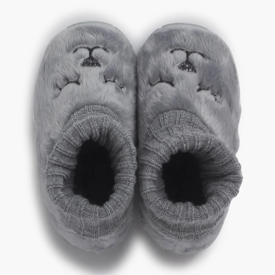 Chaussons Ours En Fourrure Douce Chaussettes