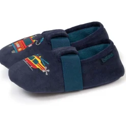 Chaussons slippers Garçon Pompier Marine