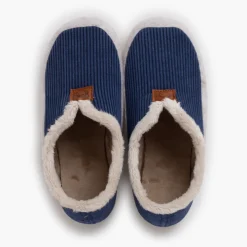 Chaussons Velours Côtelé Doublure Fourrure