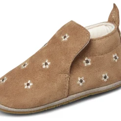Chaussures de berceau en suède PLUMARD 2 EMBR.DAISIES