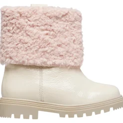 Chaussures premiers pas en vernis et tissu FLOWWY ZIP