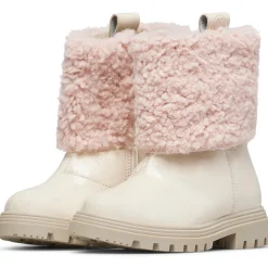 Chaussures premiers pas en vernis et tissu FLOWWY ZIP