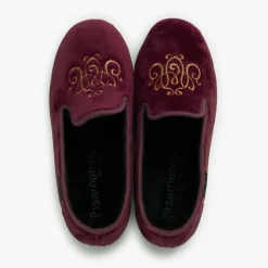 Chaussures Venitiennes Velours Avec Broderie