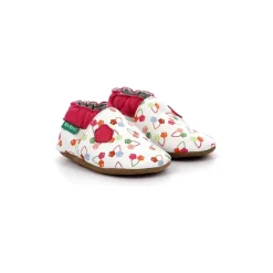 Kickbaby, Chaussons Fille, Blanc Cerise