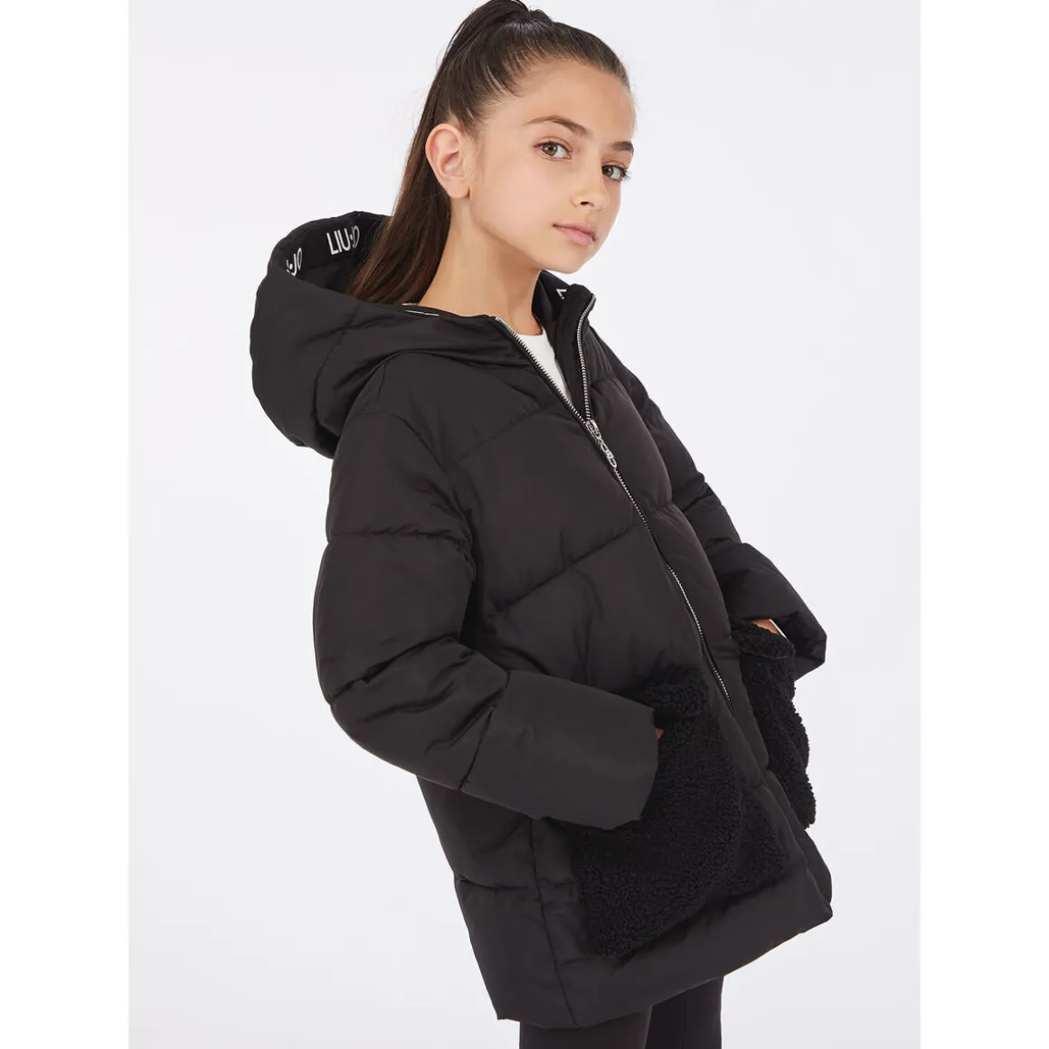 Manteau en nylon matelassé