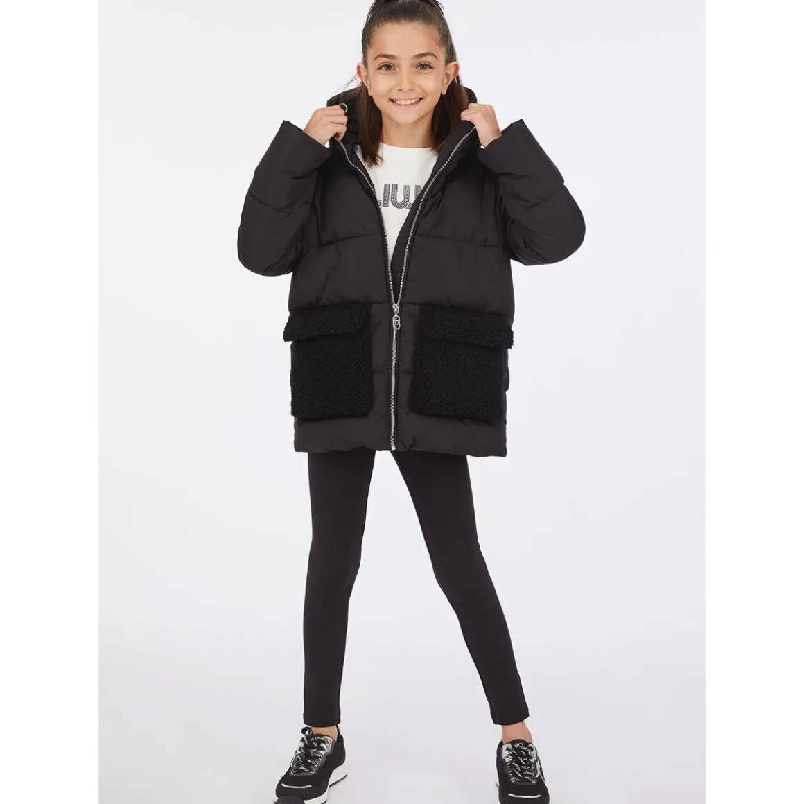 Manteau en nylon matelassé