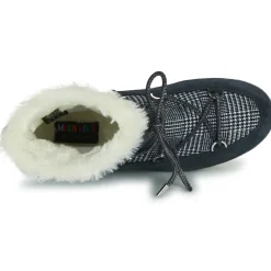 MOON BOOT FAR SIDE LOW FUR TARTAN