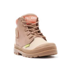 Pampa HI Cuff Kids Boots - Beige Tan/Nude Brown