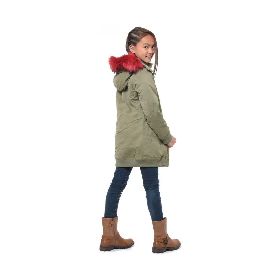 Parka Fille Awin Kaki