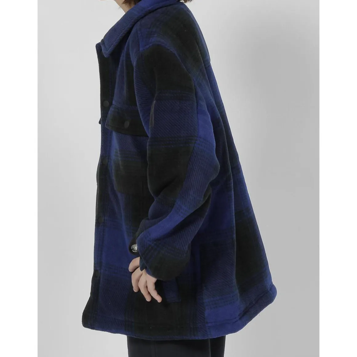Ron blue sherpa shirt jr