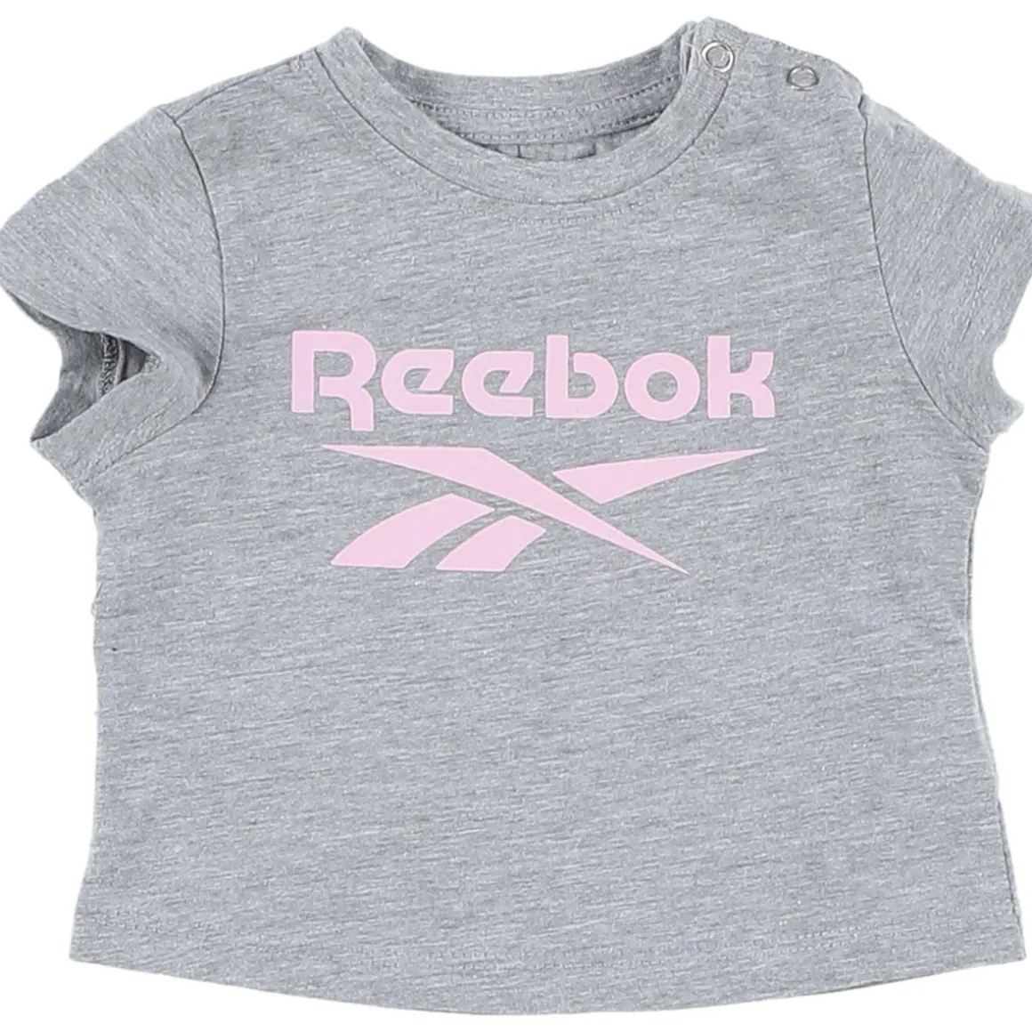 T-shirt gris, rose